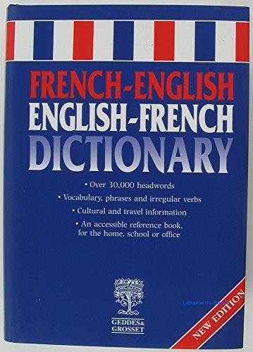 French english dictionary book - french-english,